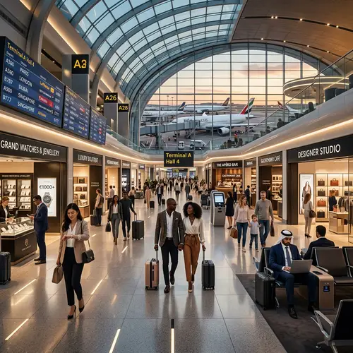 Luxurious Airport Scene Valued at 1000 Euros