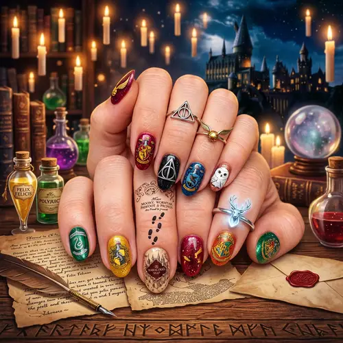 Harry Potter-Inspired Nail Art Modelicure Magic