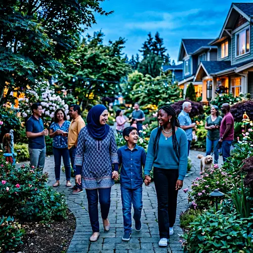 Harmonious Multicultural Family Living in Peaceful Community