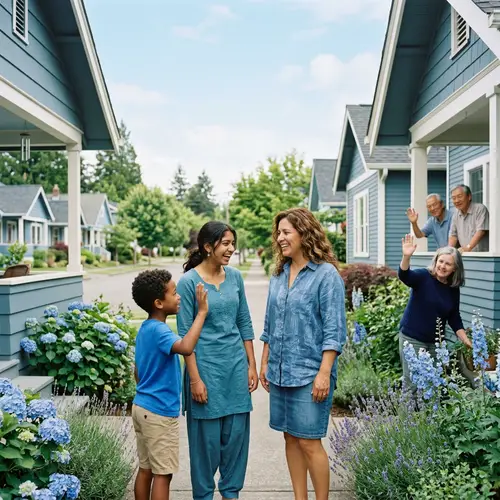 Harmonious Multicultural Family Living in Peace - Tranquil Home Environment