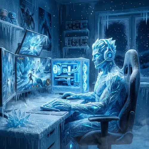 Ice Man Gaming: Frosty Fun with Cool Setup