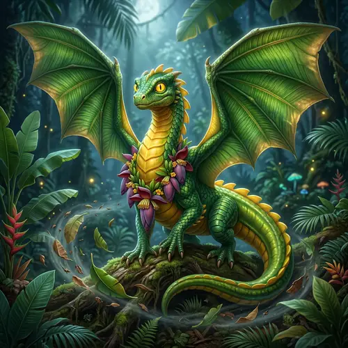 Enchanting Fusion of Banana and Dragon in Detailed Imagery