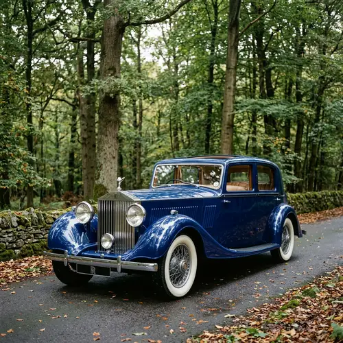 Luxurious Elite Automobile - British Engineering in Royal Blue