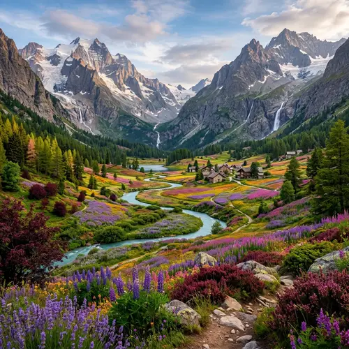 Breathtaking Photo of a Colorful Valley Paradise