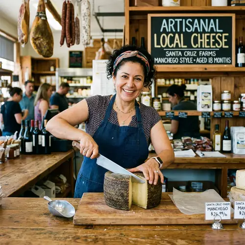 Artisanal Local Brand Cheese at Butcher Shop