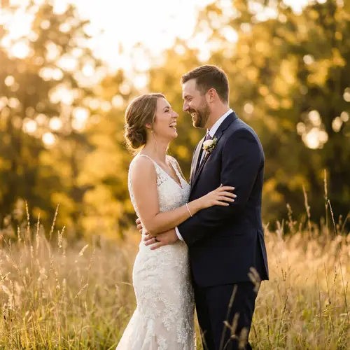 Elegant Wedding Photography during Golden Hour