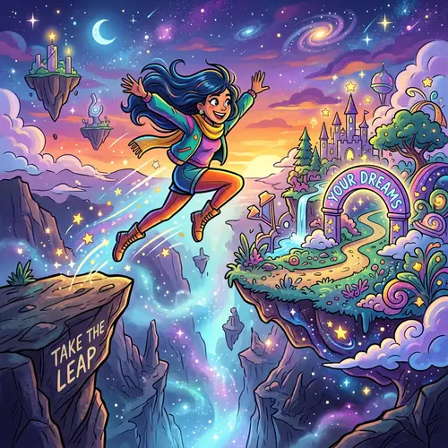 Leap Towards Your Dreams: A Colorful Journey