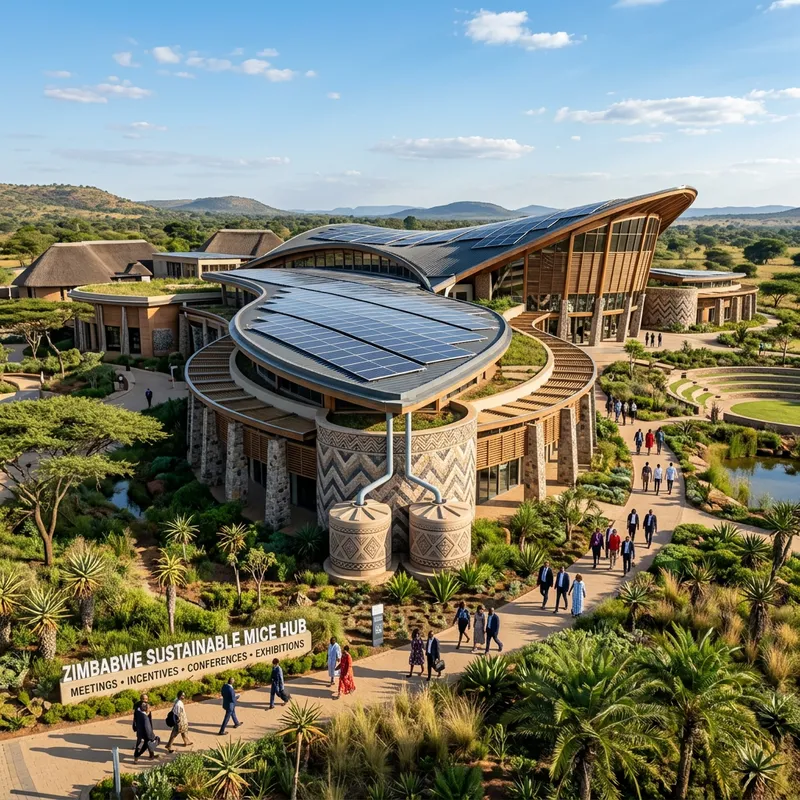 Sustainable 3D MICE Events Architecture in Zimbabwe - Eco-Friendly Design