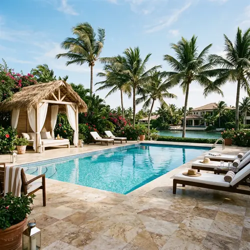 Tranquil Poolside Oasis | Outdoor Elegance
