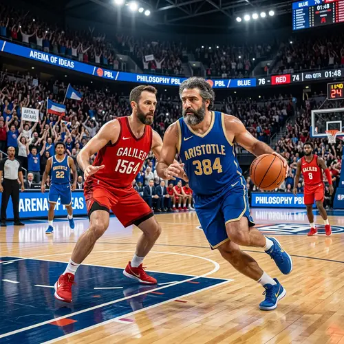 Aristotle vs Galileo: The Ultimate Basketball Game