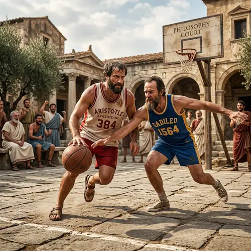 Aristotle vs. Galileo: The Ultimate Basketball Showdown