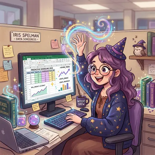 Witch Casting Spells in Office Cubicle | Predictive Models