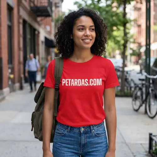 Red T-Shirt with PETARDAS.COM