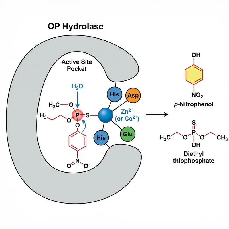 Enzymatic Degradation of Parathion by OP Hydrolase Enzymatic Degradation of Parathion by OP Hydrolase