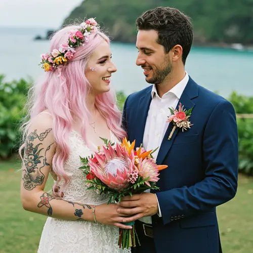 Femboy Bride and Husband's Romantic Honeymoon