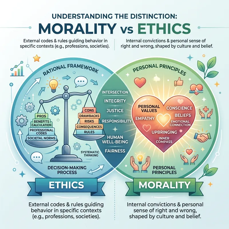 Morality vs Ethics: Understanding the Difference Visually