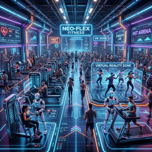 Futuristic Gym Experience: Advanced Machinery & Tech-Savvy Solutions