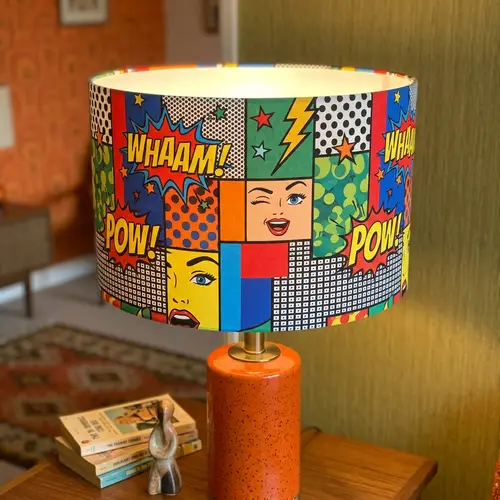 Pop Art Lampshade - Colorful and Bold Design