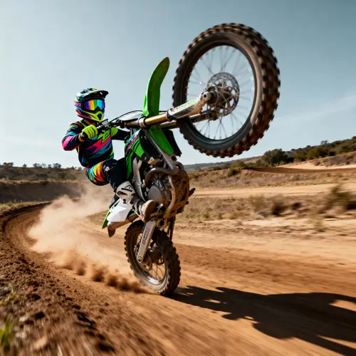 Stunning Motocross Wheelie Action Shot