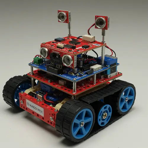 Mini Sumo Robot with Sharp Sensors and Pololu Motors