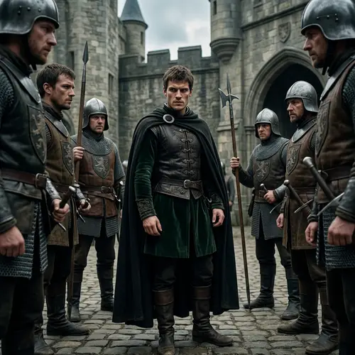 Historical Drama: Defiant Prince Apprehended by Palace Guards