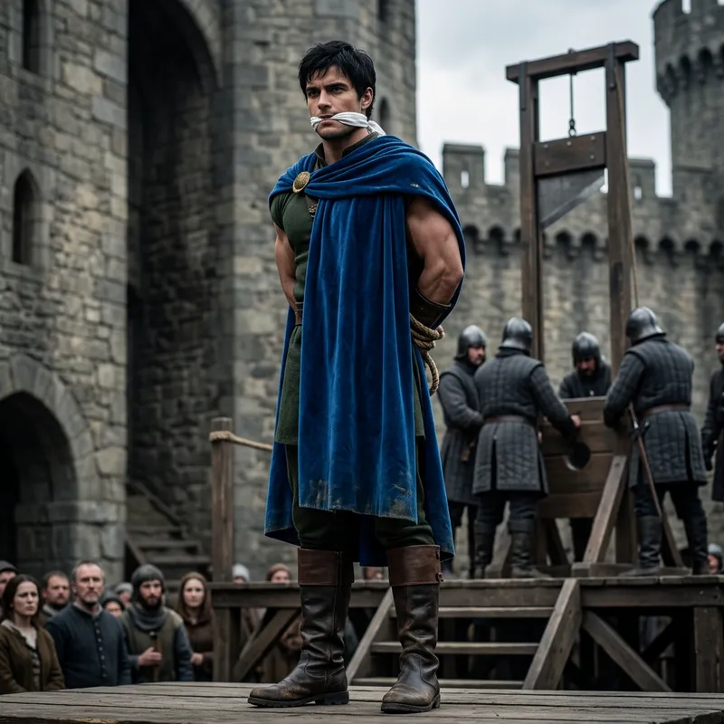 Valiant White Prince's Execution by Guillotine