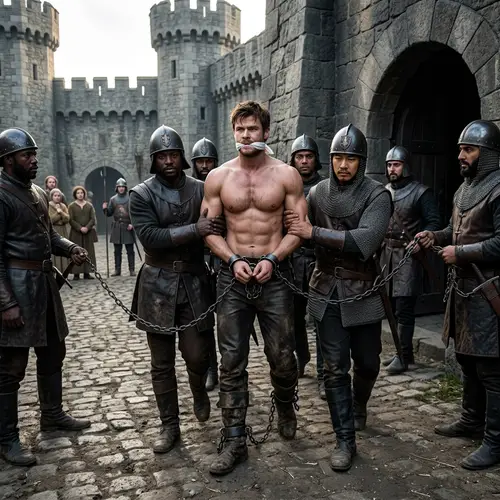 Captive Prince Arrested by Diverse Guards - Dramatic Scene