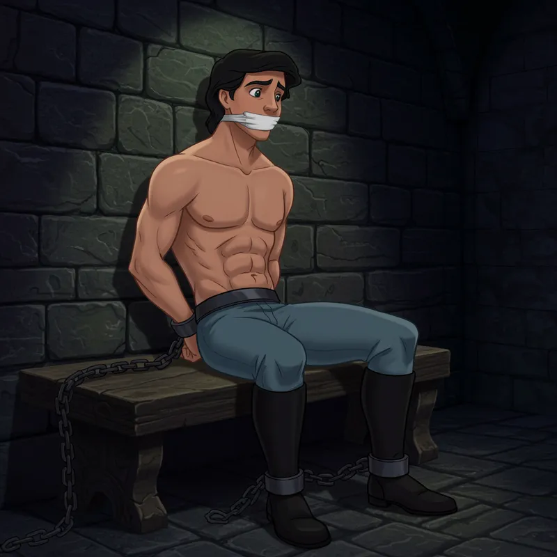 Arrested Prince Eric: Disney Character Scene