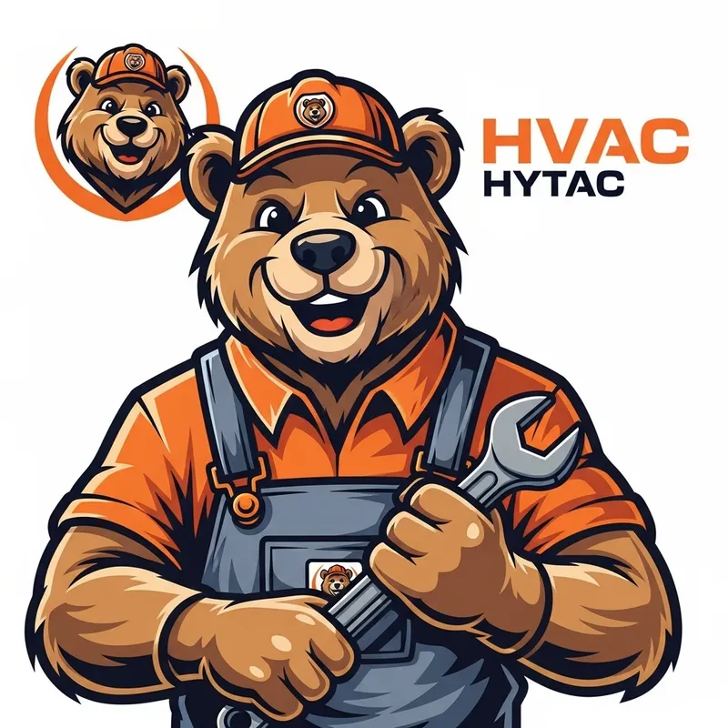 Bear Mascot for HVAC Business