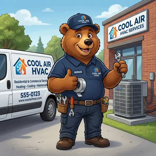 Bear Mascot for HVAC Business