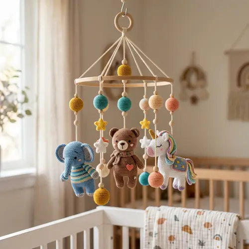 Handcrafted Crochet Baby Mobiles – Unique Designs