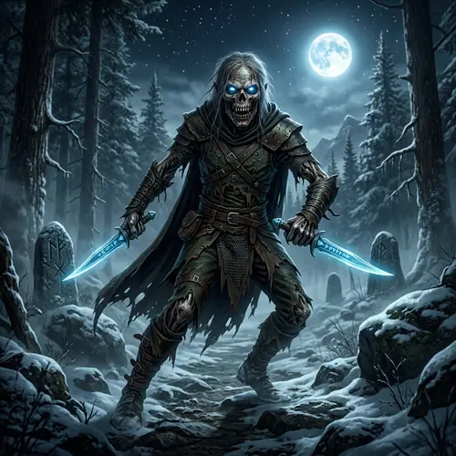 Draugr Rogue with Daggers | Mythical Undead from Nordic Folklore