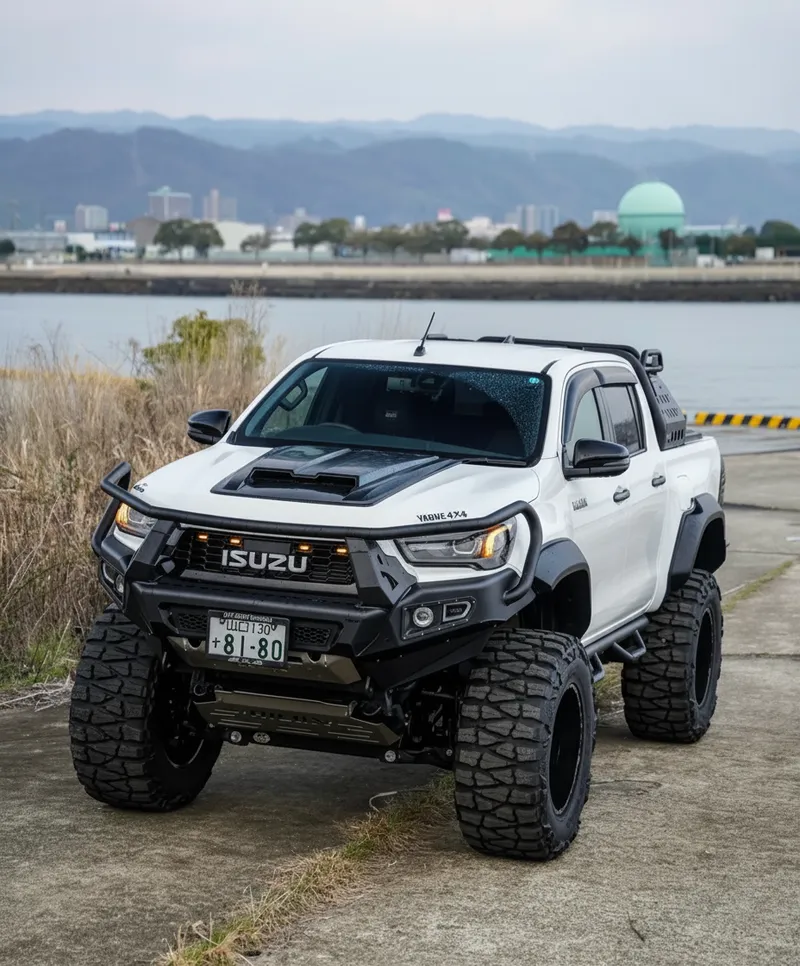 Isuzu Logo Transformation - White Grill Design