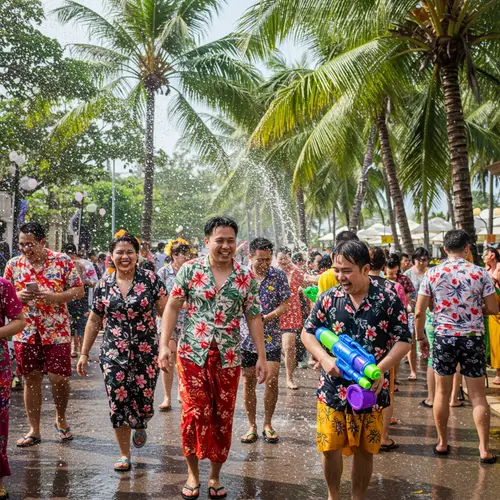 Celebrating Songkran Festival in Phuket