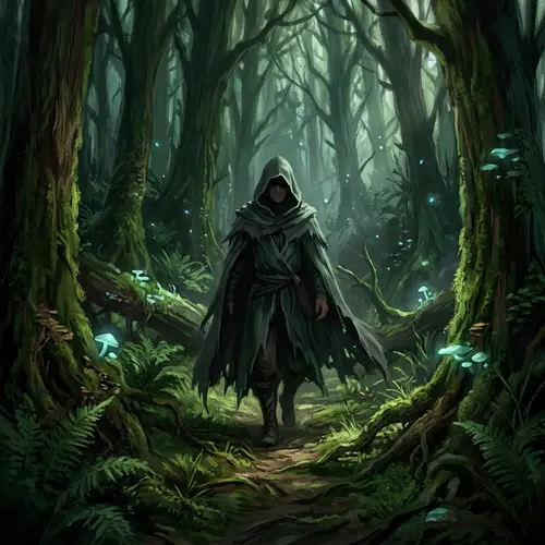 Enchanted Forest Cloaked Figure | Secrets & Wonder