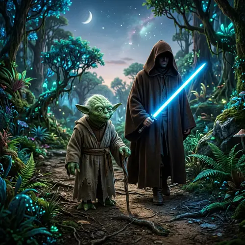 Yoda-Inspired Alien Wisdom and Jedi Adventure