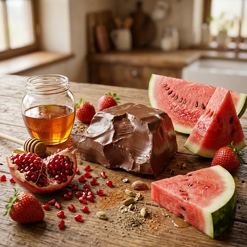 Delicious Hyper-Realistic Chocolate & Fruit Still Life