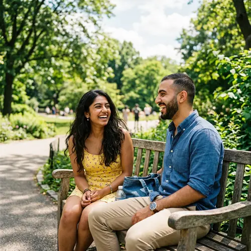 Happy Friends Enjoying a Sunny Day in the Park