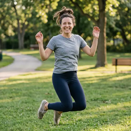 Happy Woman Free from Menstrual Cramps