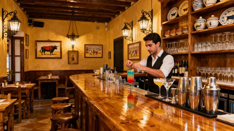Traditional Tapas Bar with Cocktails & Wood Design