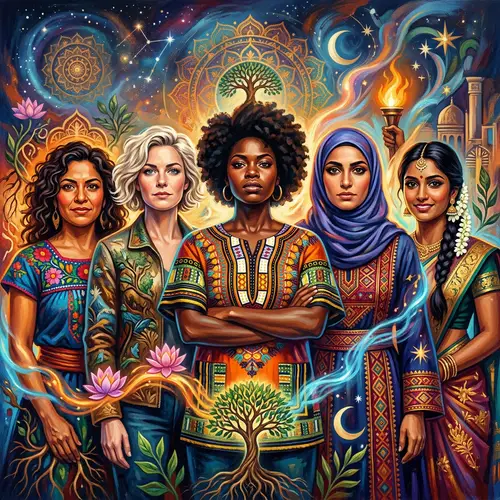 Empowering Portrait of Diverse Women | Vibrant & Bold Artwork