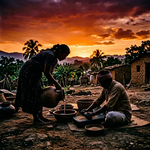 Silhouette of Labor: Women and Men in Harmony