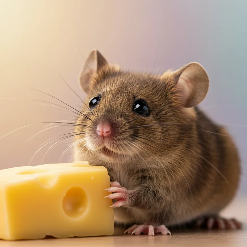 Cute Chubby Brown Mouse Image