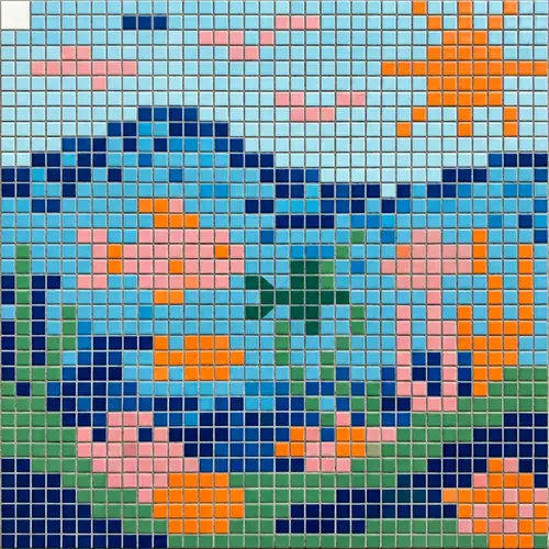 Vibrant Ocean Theme Tile Design