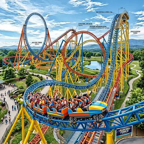 Intricate Prototype Roller Coaster Design | High-Speed Tracks