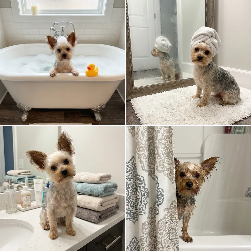 Cute Bathroom Pictures Featuring My Dog