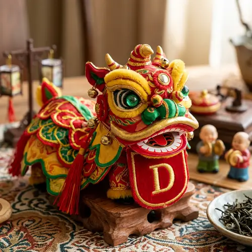 Vibrant Miniature Barongsai - Colorful D Design