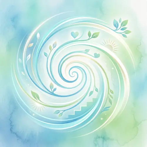 Spiraling Lines for Health Progression | Visual Metaphor