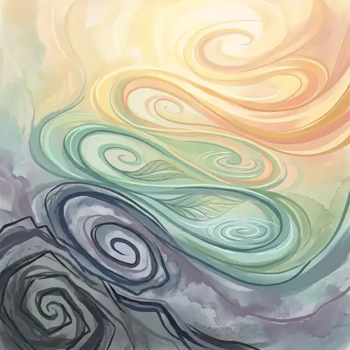 Journey Towards Better Health: Spiraling Lines for Wellness