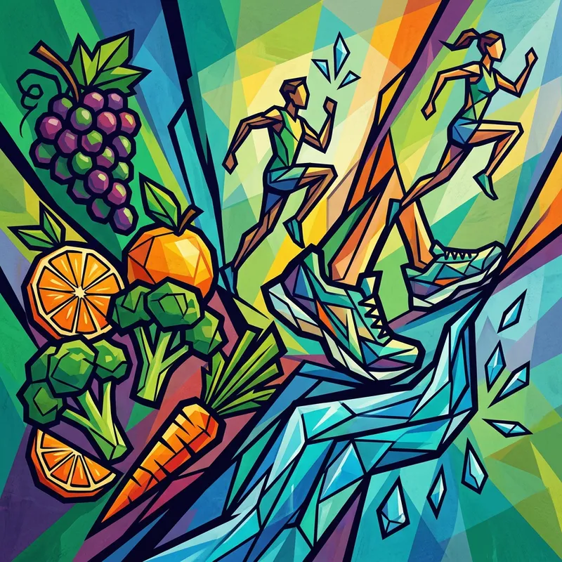 Bold Angular Lines | Symbolizing Healthy Choices Impact